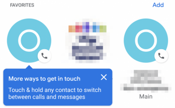 Teléfono de Google renueva su interfaz de favoritos