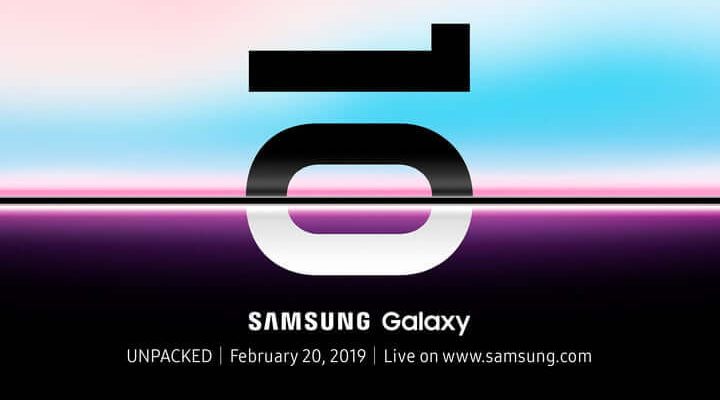 teléfono plegable Samsung el 20 de febrero
