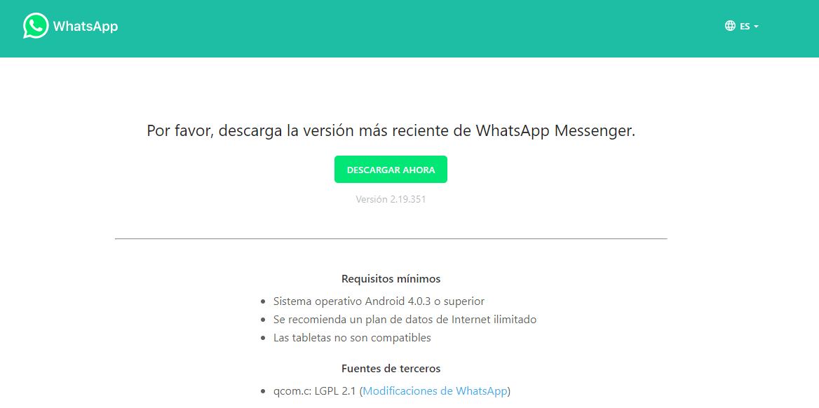 Cómo Descargar E Instalar Whatsapp Sin Play Store Sitio Android 8808