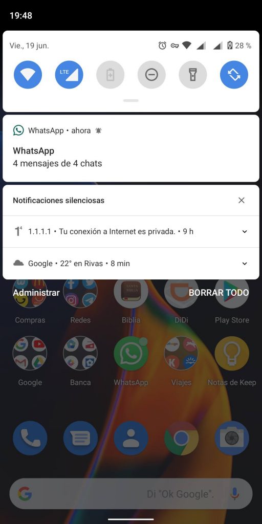 notificaciones silenciadas whatsapp