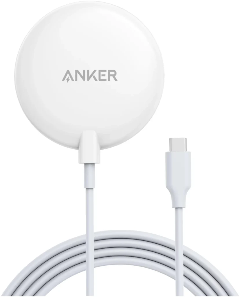Se muestra el ANKER POWERWAVE PAD 7W en color blanco